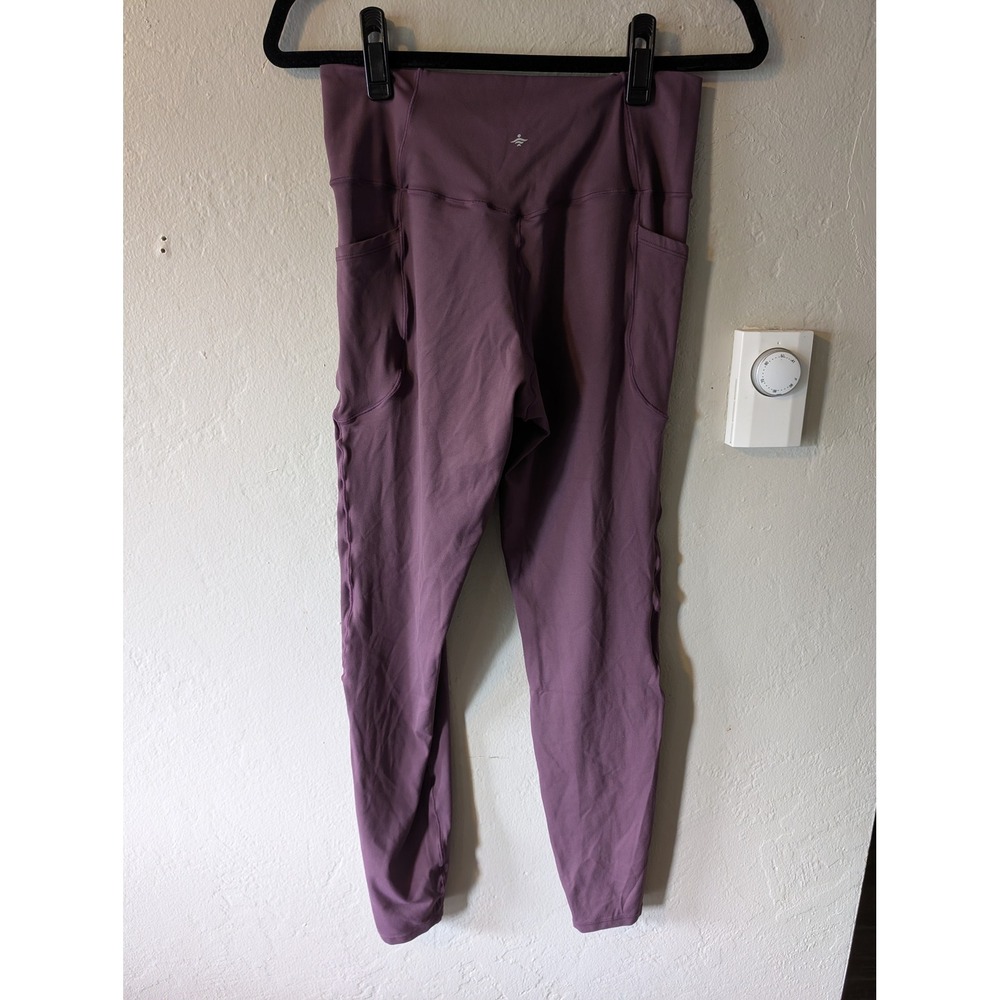 Halara Purple full length leggings womens size L - Picture 2 of 6